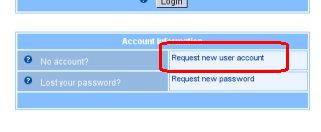 How to request an account